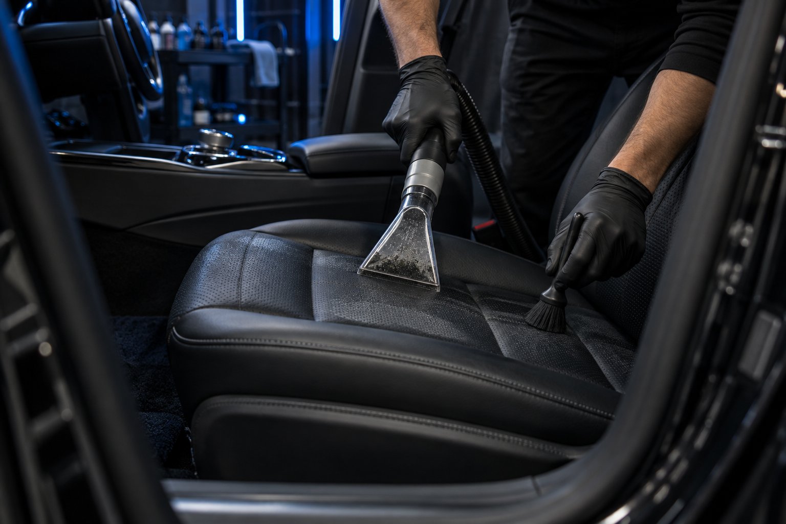 Химчистка кожаного салона автомобиля